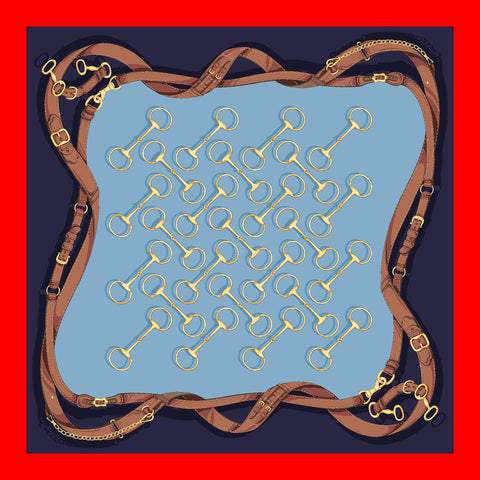 Off to the Races Silk Scarf