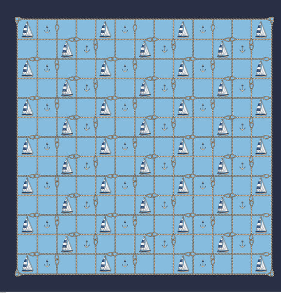 Happy Sailing Silk Scarf