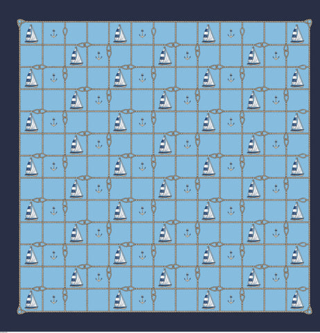 Happy Sailing Silk Scarf