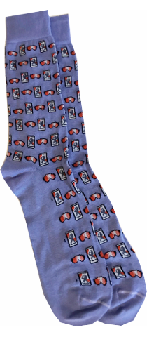 Beer Goggles Socks (Periwinkle)