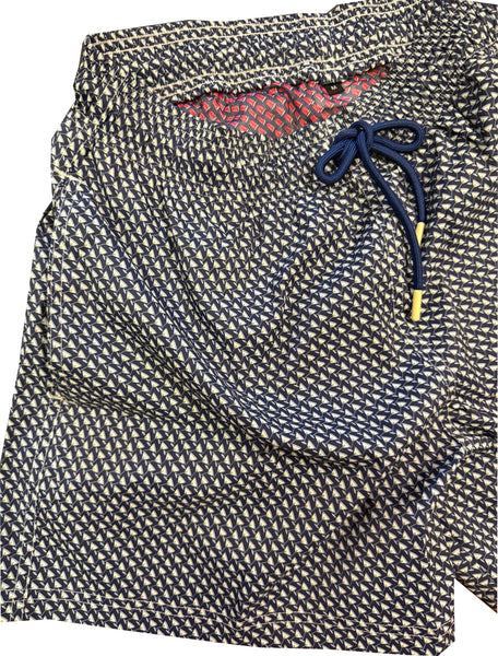 Shaken Not Stirred Men's Swim Trunks (Navy)