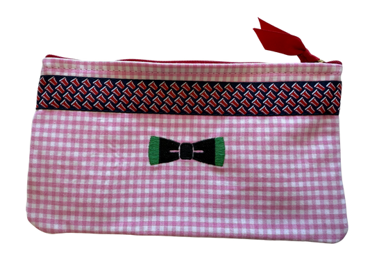 The Prep Pouch (Pink Gingham)