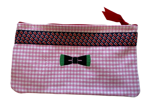 The Prep Pouch (Pink Gingham)