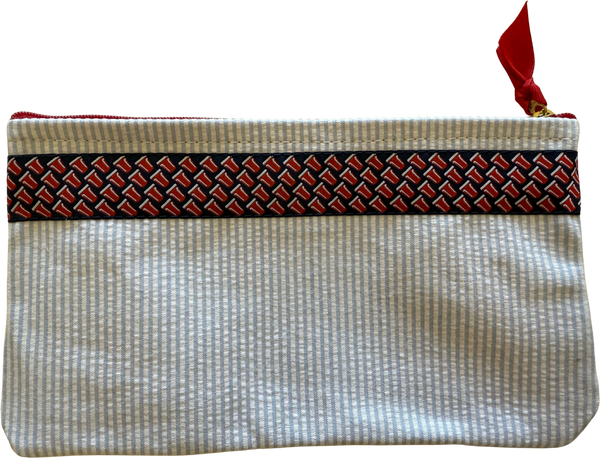The Prep Pouch (Seersucker)