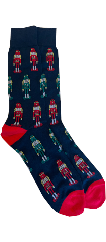 Sleigh All Day Socks (Navy)