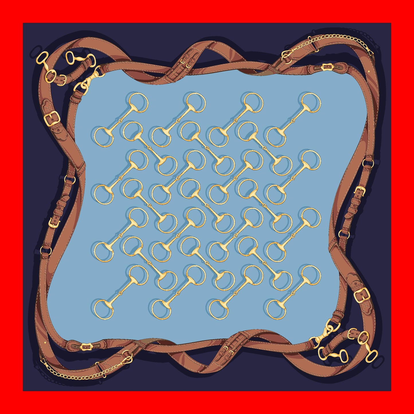 Off to the Races Silk Scarf