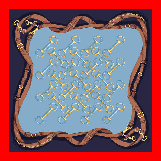 Off to the Races Silk Scarf