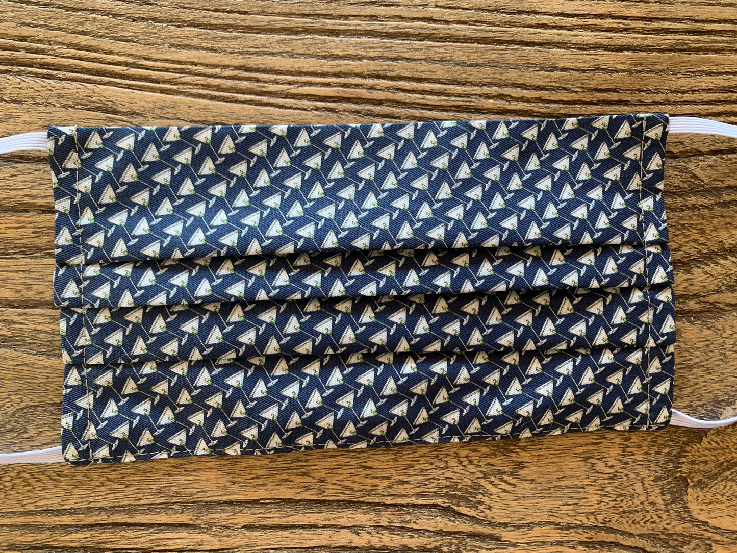 Shaken Not Stirred (Navy) Cotton Face Mask