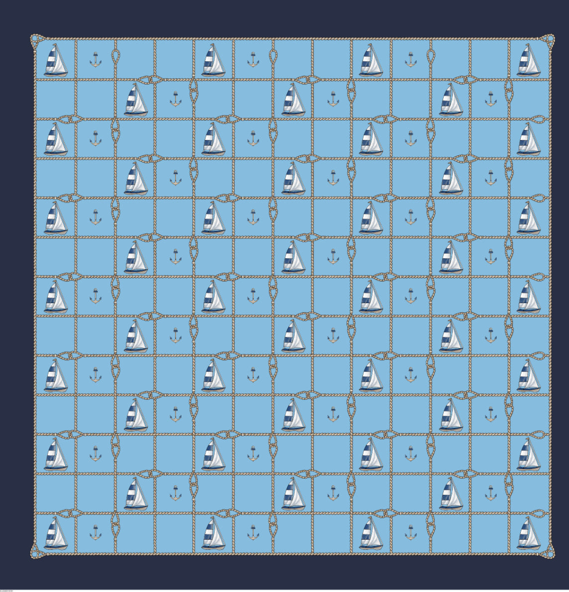 Happy Sailing Silk Scarf