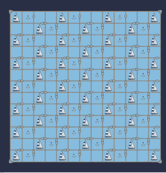 Happy Sailing Silk Scarf