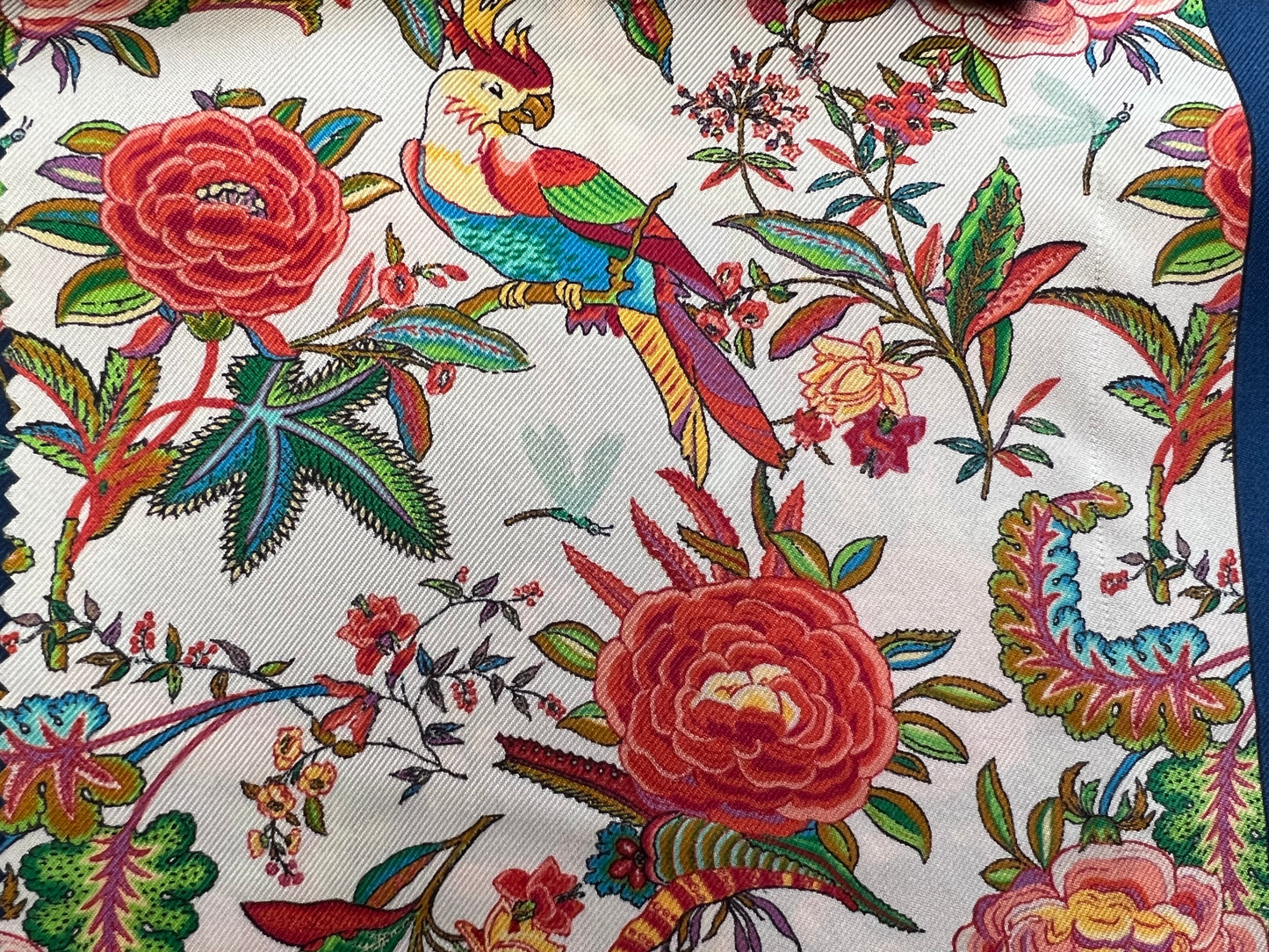 Garden Party Silk Scarf (White)