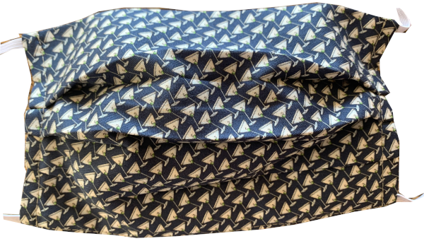 Shaken Not Stirred (Navy) Cotton Face Mask