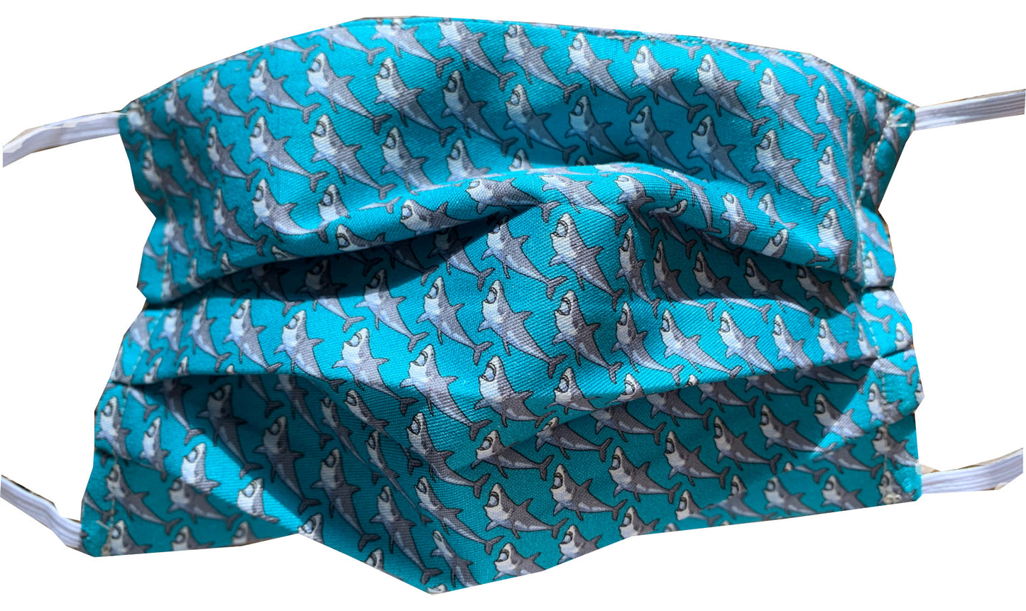 Shark Week Cotton Face Mask