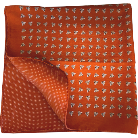 Double Sided Italian Silk Buzzed Scarf